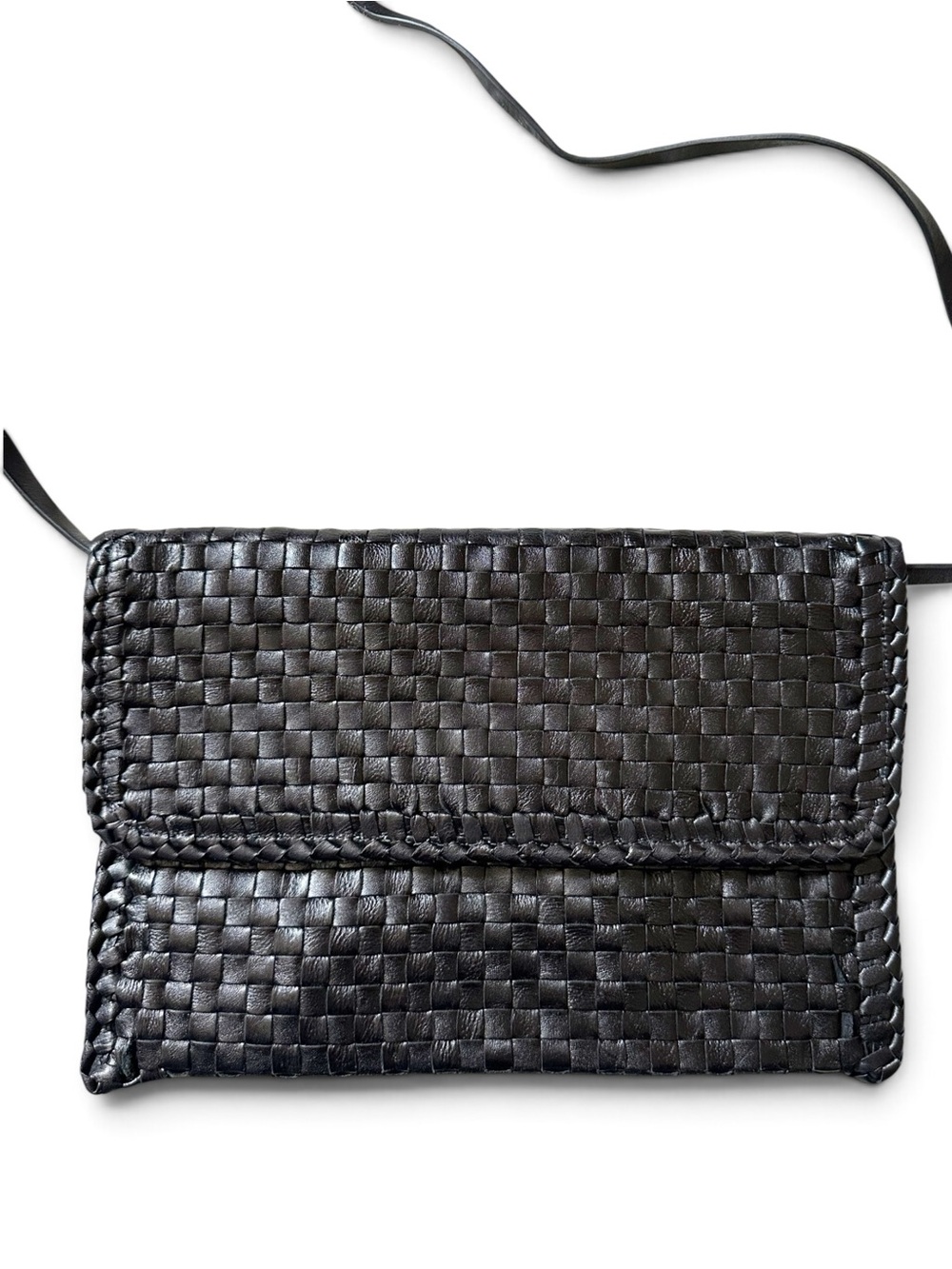 Clare V • Envelope Clutch Handbag
Black Woven Checker - Picture 5 of 13